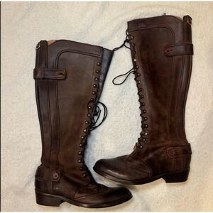 Ted Baker tall brown leather riding boots